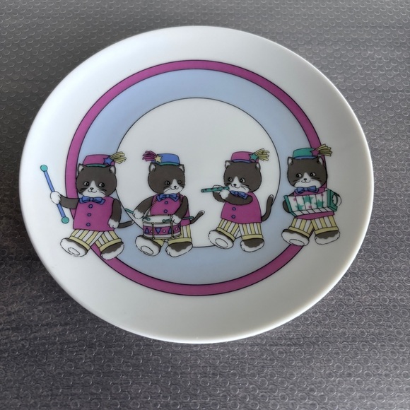 Kohzan Japan Cat Parade Dish and Bowl Set - Picture 2 of 6